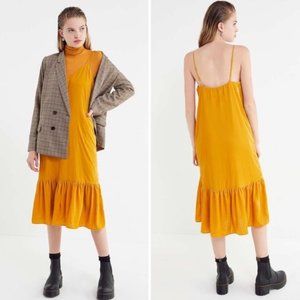 Urban Outfitters UO Madeline Velvet Midi Dress